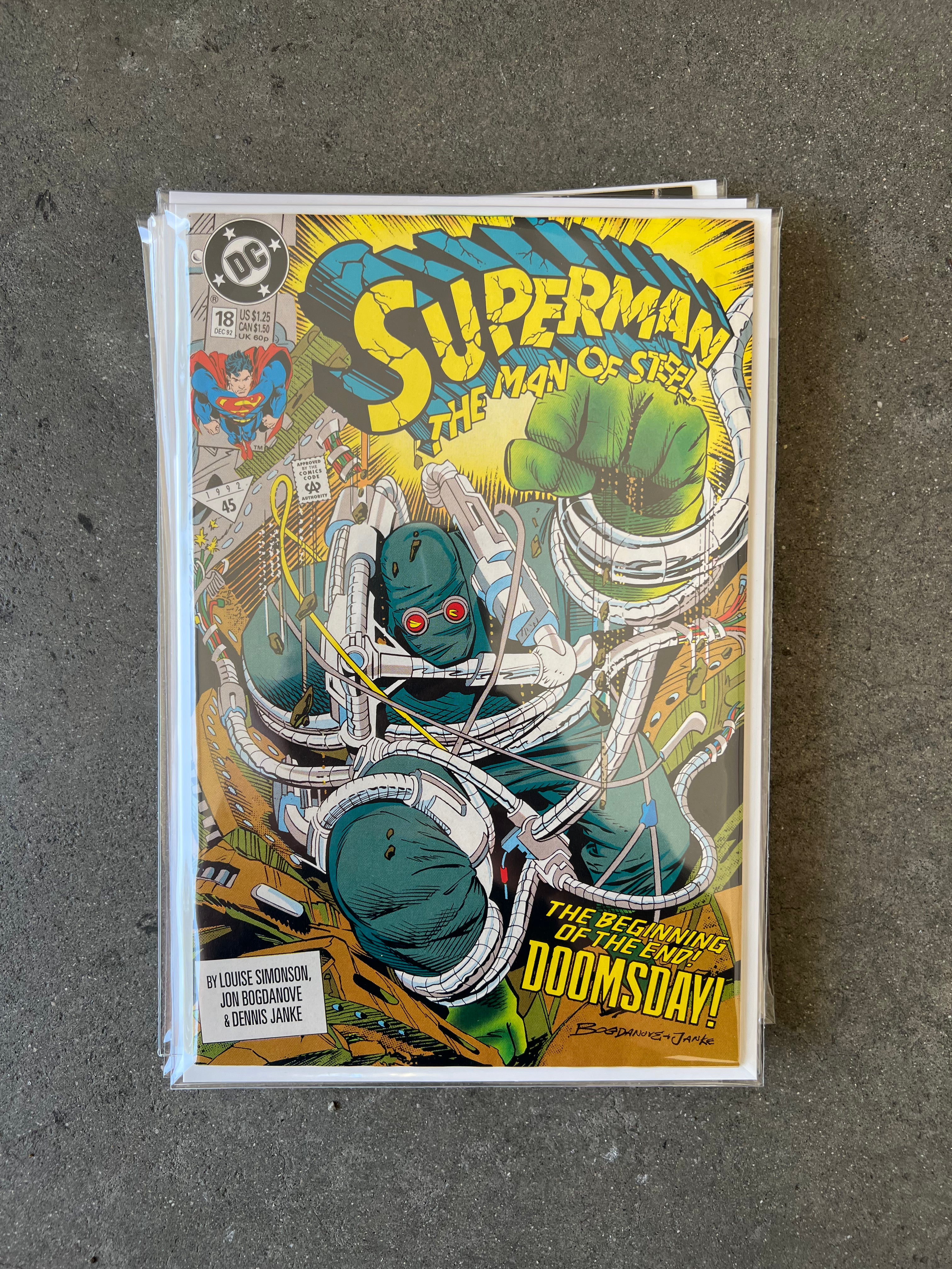 Superman: The Man newest of Steel #18 (Dec 1992; 1st Full App. Doomsday)