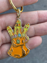 Load image into Gallery viewer, WESTSIDE INFINITY GAUNTLET GOLD KEYCHAIN
