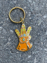 Load image into Gallery viewer, WESTSIDE INFINITY GAUNTLET GOLD KEYCHAIN
